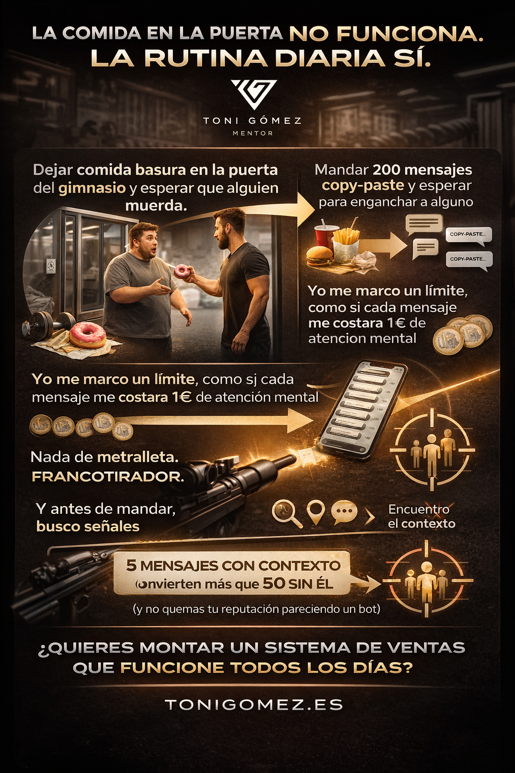 Sistema de prospección LinkedIn que genera conversaciones reales. Descubre las 7 señales clave, plantillas probadas y rutina diaria para vender servicios B2B sin spam ni quemar tu reputación.